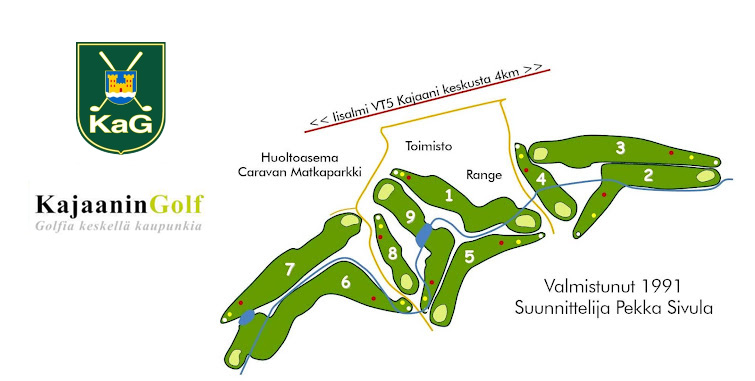 Kajaanin Golfin kenttäkartta